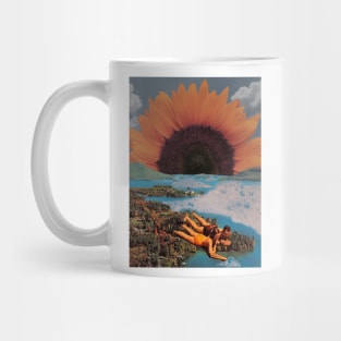 Sunflower Lovers Collage Art Mug